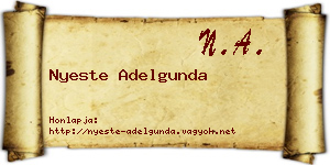 Nyeste Adelgunda névjegykártya